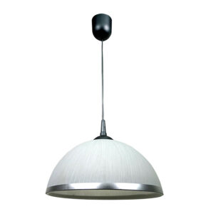 Kuchyňský lustr Lampex 588 stříbrná sklo proužek