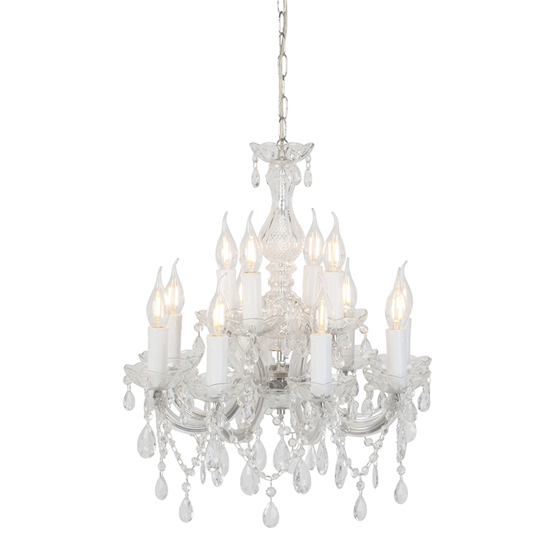 Lustr transparentní 48 cm