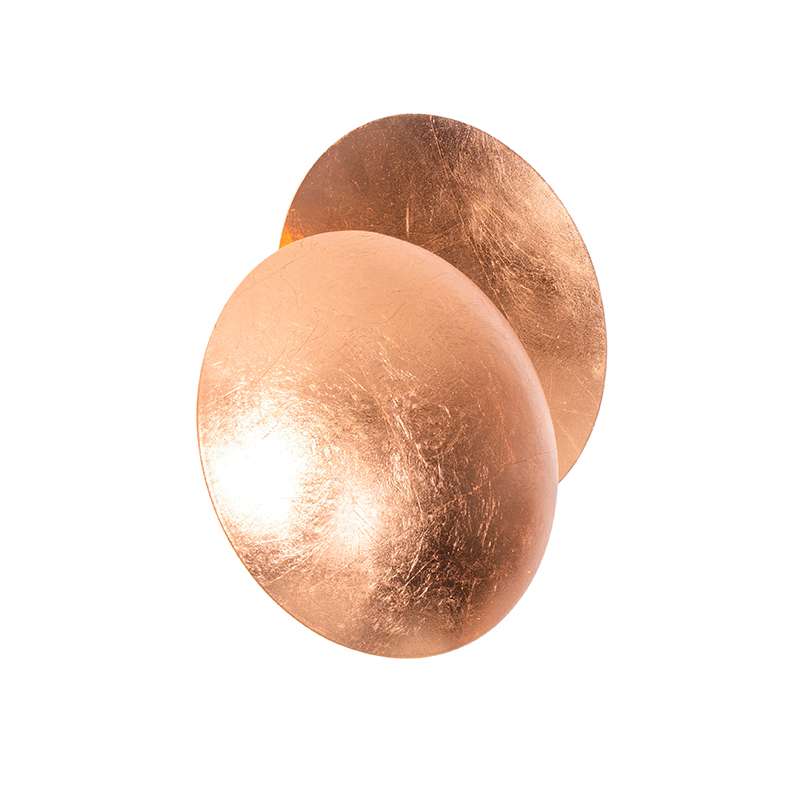 Moderne wandlamp koper - Sunrise