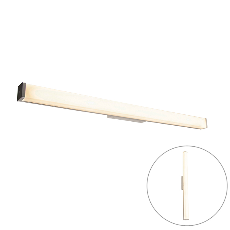 Moderní koupelnová nástěnná lampa ocel 92 cm IP44 - Cascada