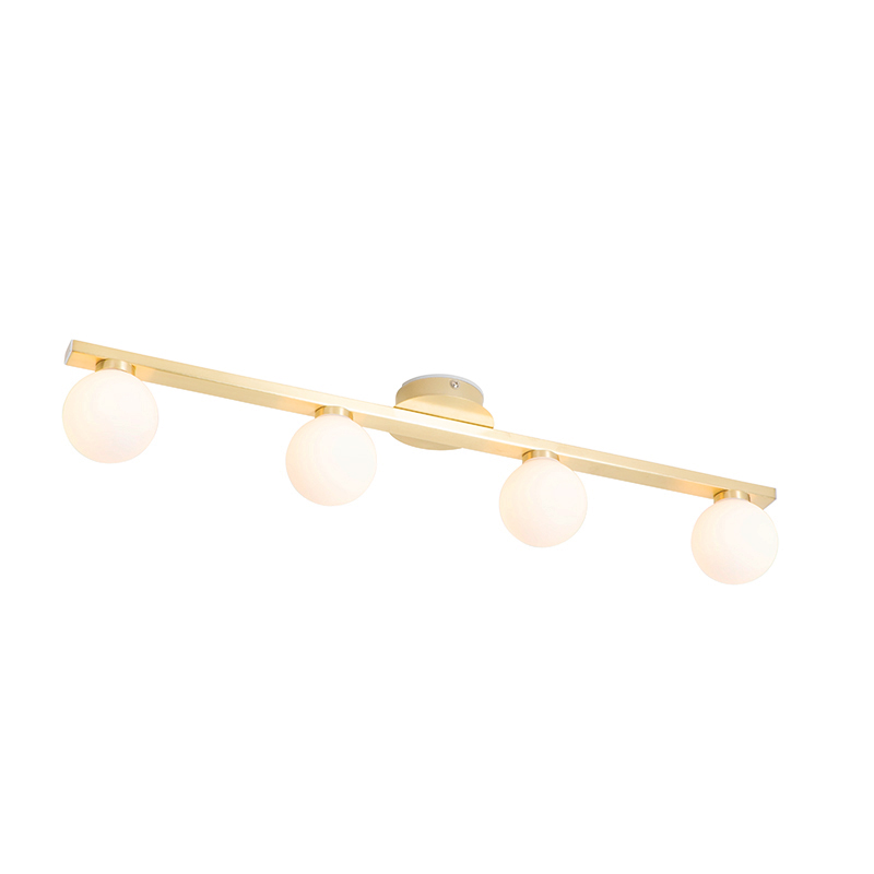 Moderní mosazné stropní svítidlo IP44 4-světla - Cederic