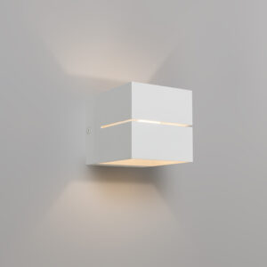 Moderní nástěnná lampa bílá - Transfer 2