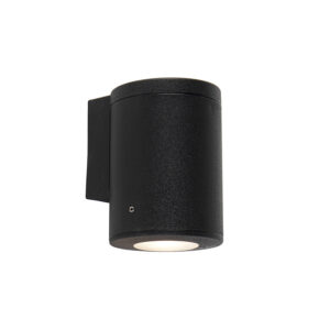 Moderní nástěnná lampa černá IP55 vč. 1 x GU10 - Franca