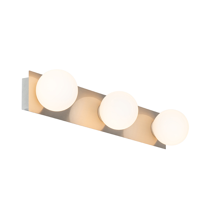 Moderní nástěnné svítidlo ocelové 48 cm IP44 3-světlo - Cederic