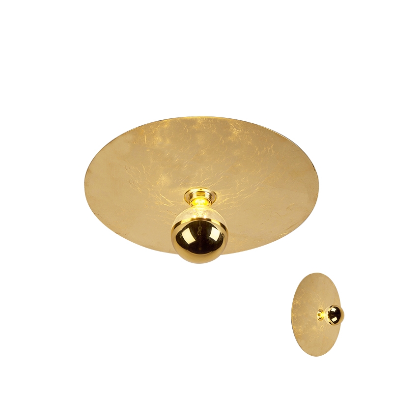 Moderní stropní lampa zlatá 40cm - Disque
