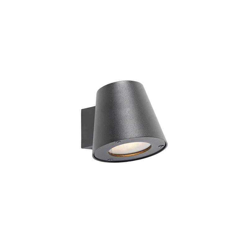 Moderní venkovní nástěnná lampa černá IP44 - Skittle