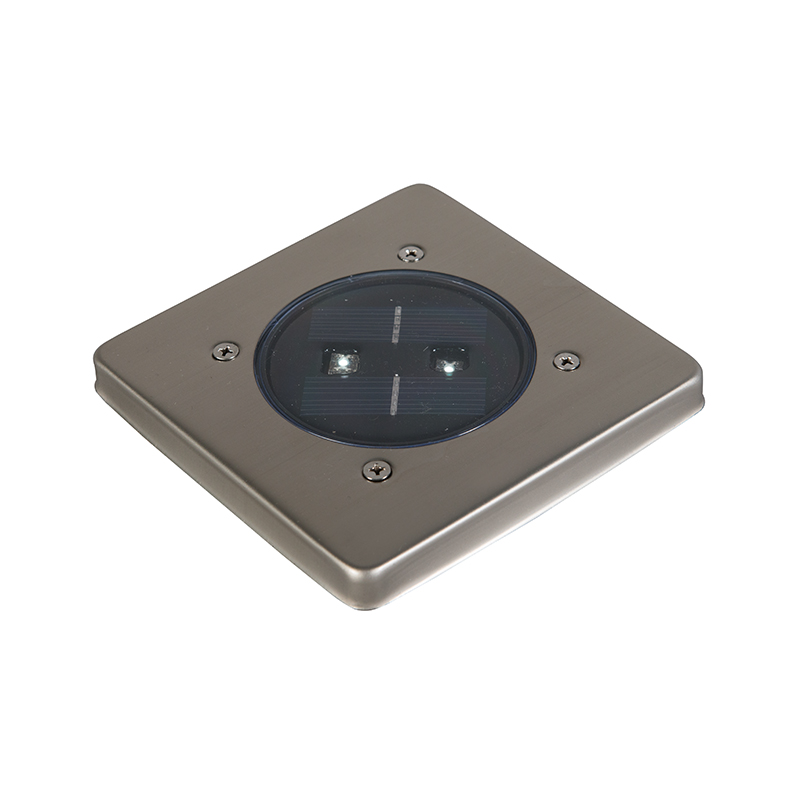 Moderní venkovní pozemní solární bodový včetně LED čtverce - Erda