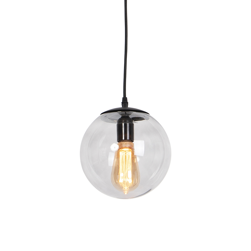 Moderní závěsná lampa šedá 20 cm - Pallon