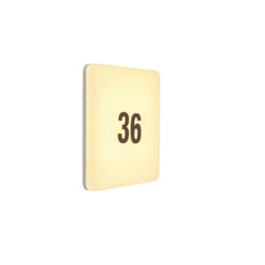 Nástěnná lampa bílý čtverec včetně LED