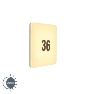 Nástěnná lampa bílý čtverec včetně LED