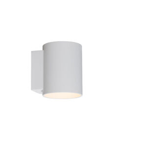 Nástěnná lampa kulatá bílá - Sola