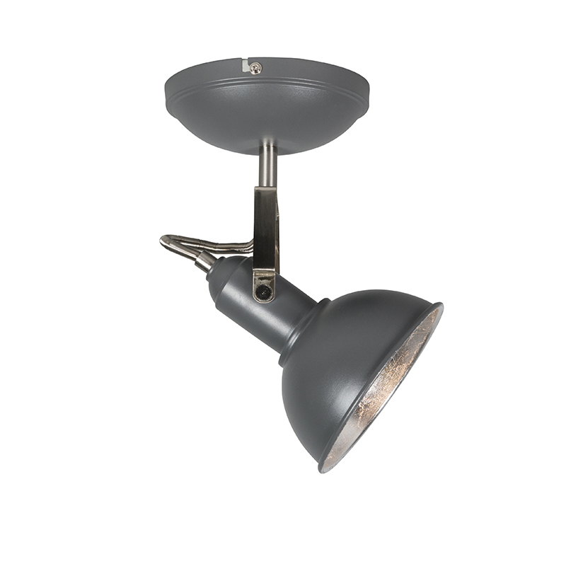 Nástěnné a stropní bodové světlo antracitové 1 světlo otočné a sklopné - Tommy 1