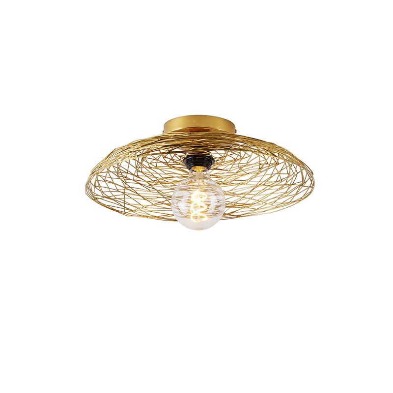 Orientální stropní lampa zlatá 40 cm - Glan