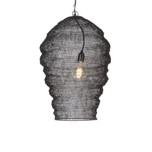 Orientální závěsná lampa černá - Nidum