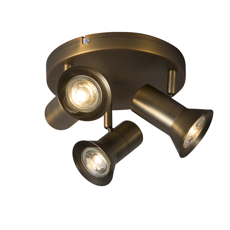 Otočný a výklopný kulatý bronzový strop - Karin 3