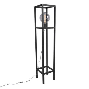 Průmyslová stojací lampa černá - Big Cage 2