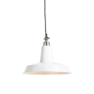 Průmyslová závěsná lampa bílá - Warrior