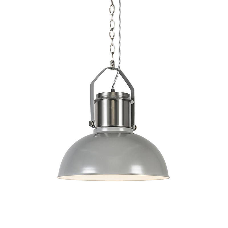 Průmyslová závěsná lampa šedá - Industrial 37