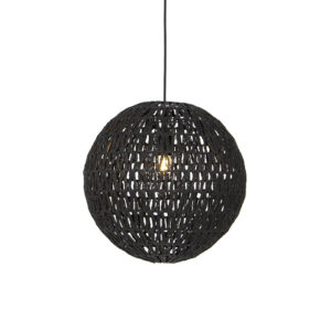 Retro závěsná lampa černá 40 cm - Lina Ball
