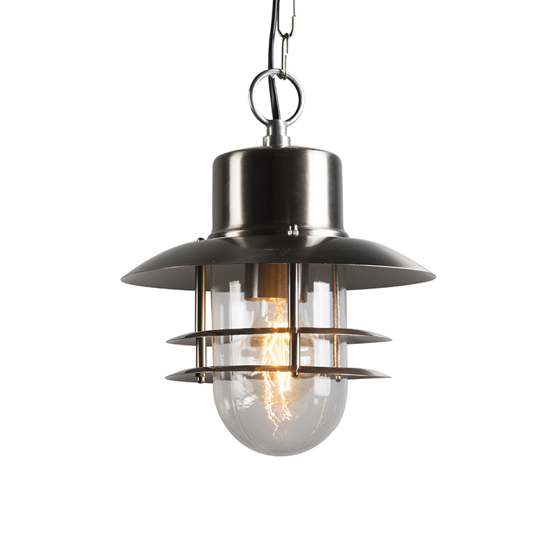 Retro závěsná lampa z oceli - Shell