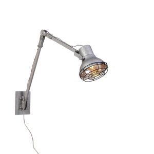 Rustikální nástěnné svítidlo z oceli - Rego