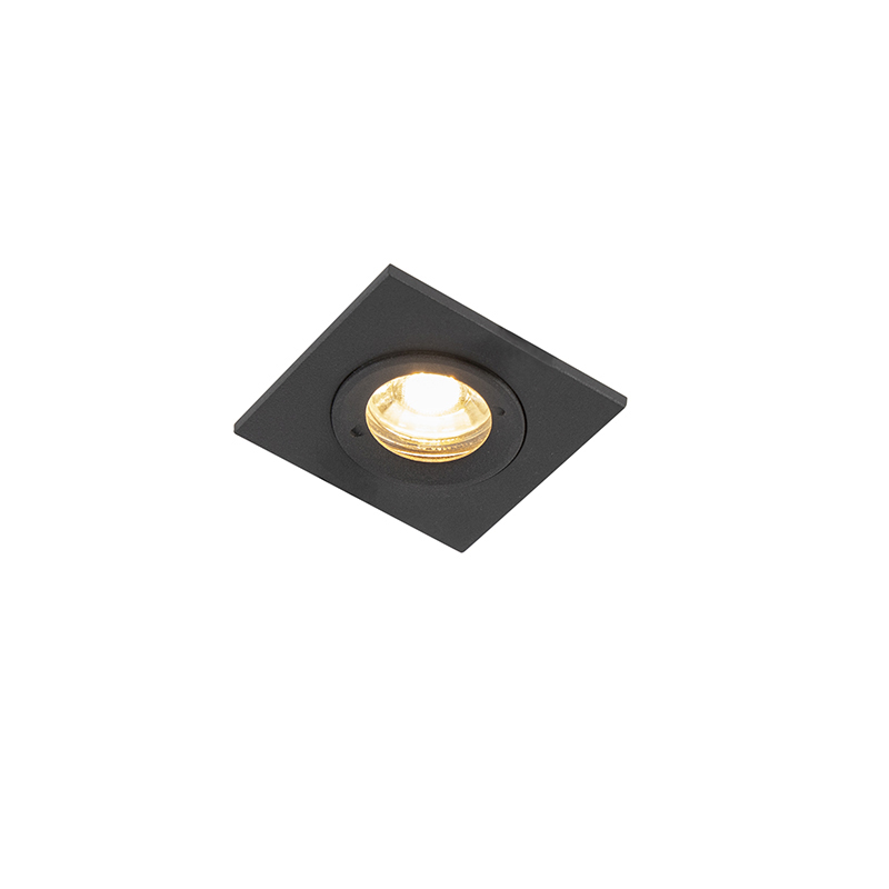 Sada 3 koupelnových downlightů černé IP44 - náměstí Xena