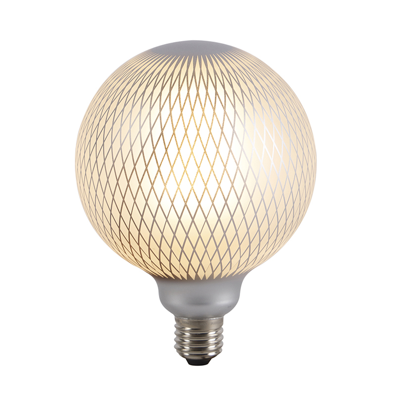 Sada 3 stmívatelných LED světelných zdrojů E27 DECO 4W 320 lm 2700K