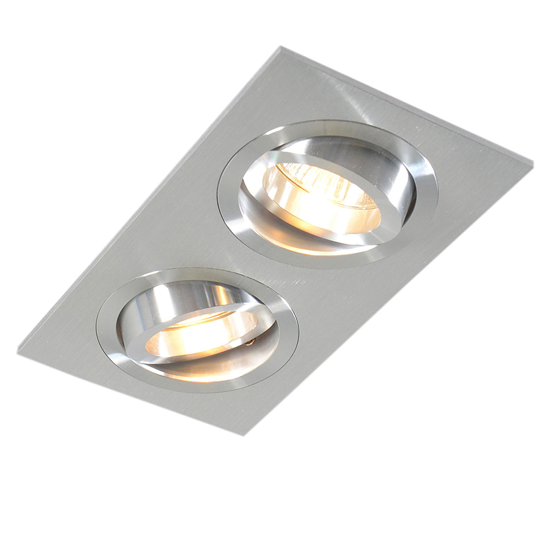 Sada 3 zapuštěných hliníkových sklopných světlometů - Lock 2