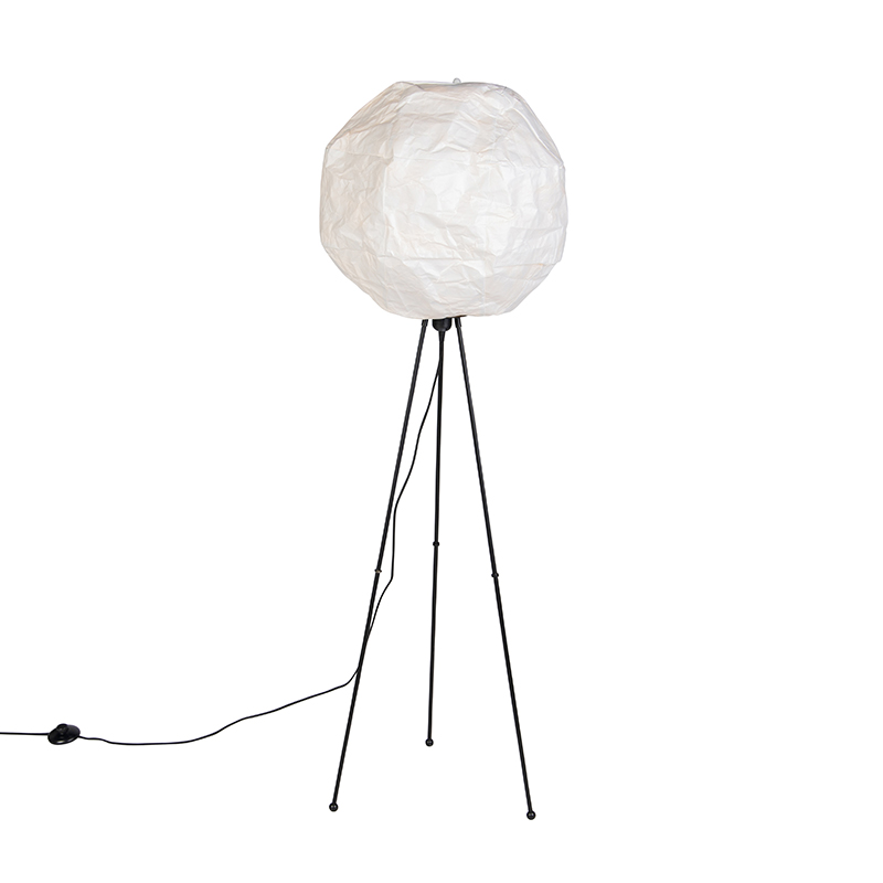 Skandinávská papírová stojací lampa bílá - Pepa Ball