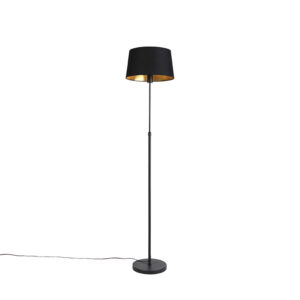 Stojací lampa černá s černým stínidlem nastavitelná 35 cm - Parte