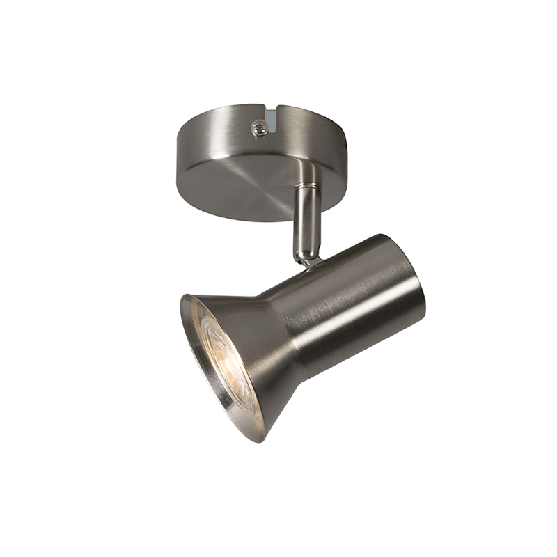 Stropní a nástěnný reflektor z oceli otočný a sklopný - Karin 1
