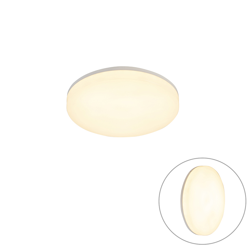 Stropní lampa bílá včetně LED a detektoru pohybu - Plater