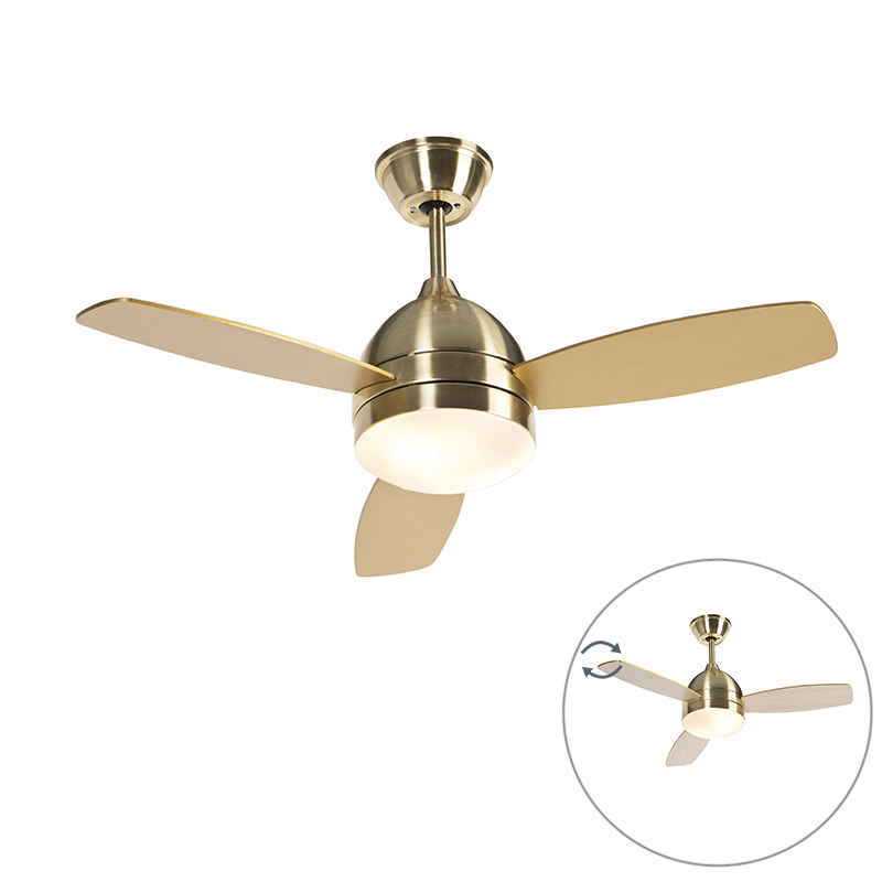 Stropní ventilátor mosaz s dálkovým ovládáním - Rotar