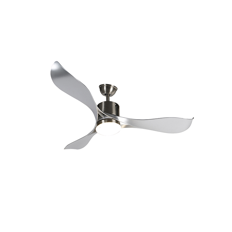 Stropní ventilátor ocelový včetně LED a dálkového ovládání - Kolm