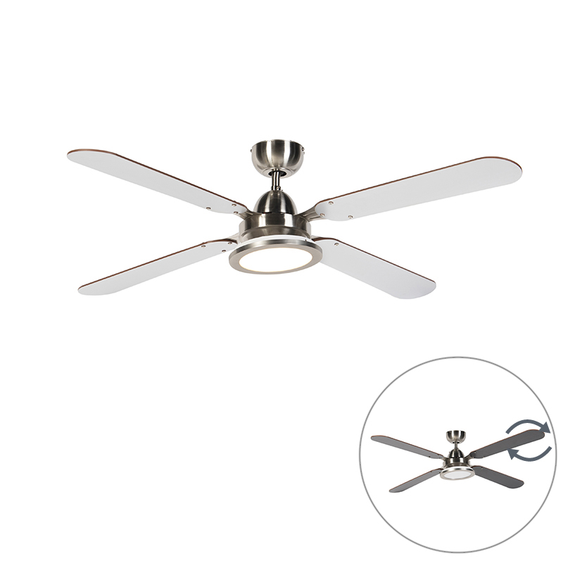 Stropní ventilátor stříbrošedý s dálkovým ovládáním - Fanattic