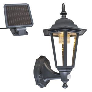 Venkovní nástěnné svítidlo antracit včetně LED a solárních panelů - New York