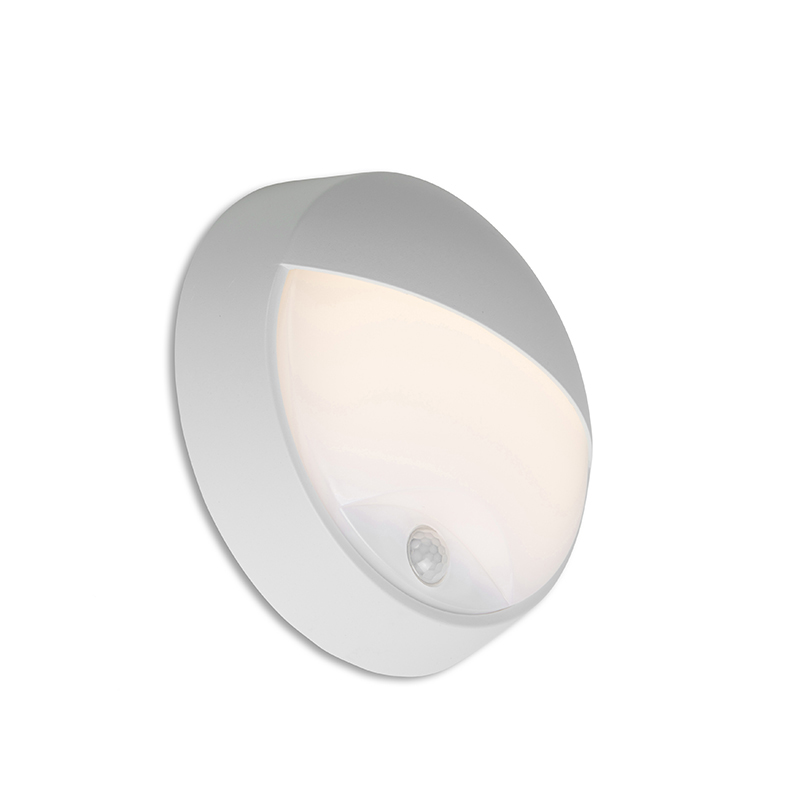 Venkovní nástěnné svítidlo šedé včetně LED se snímačem pohybu IP54 - Hortus