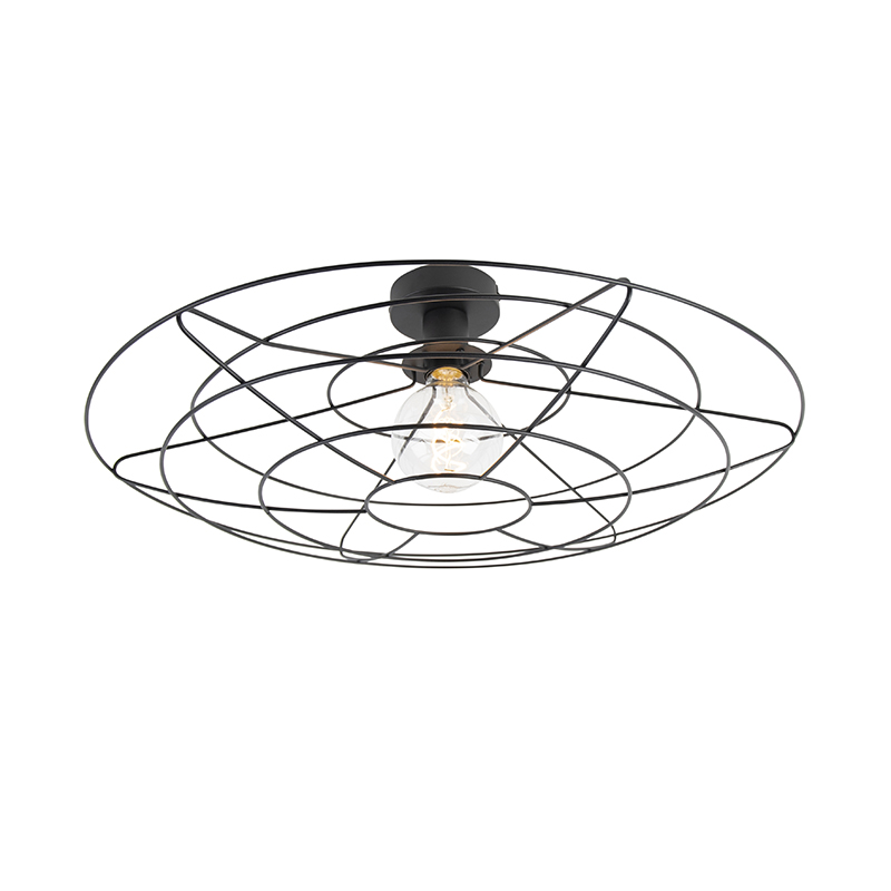 Vintage stropní svítidlo černé 60 cm - Laurent