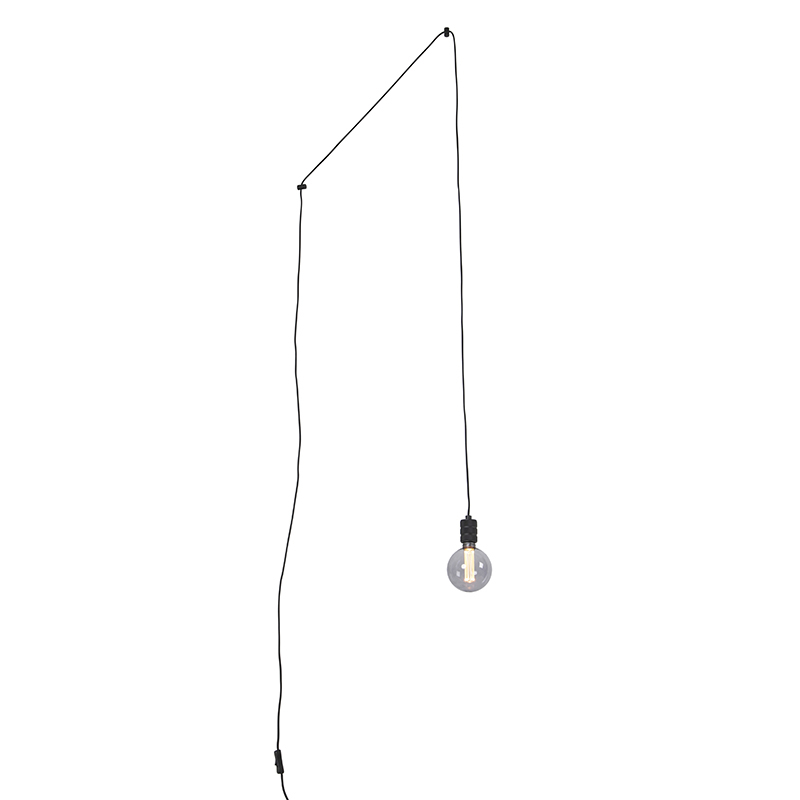 Závěsná lampa včetně stmívatelného kouřového skla a zástrčky světelného zdroje G125 - Cavalux