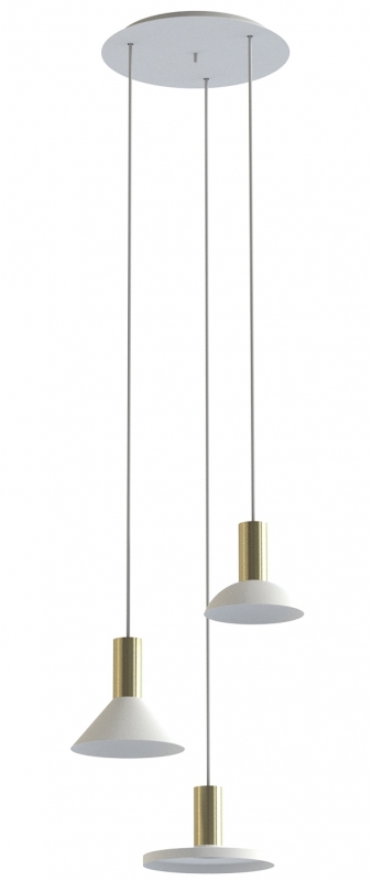 Lustr Nowodvorski HERMANOS 8031 bílá/zlatá