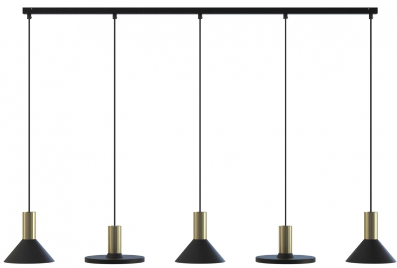 Lustr Nowodvorski HERMANOS 8032 černá/zlatá