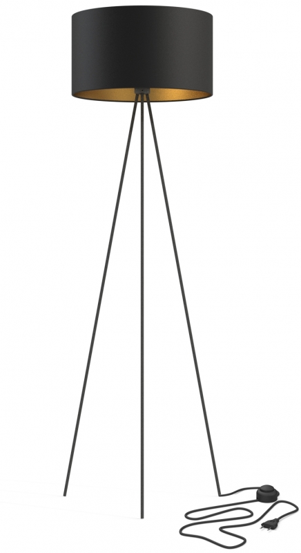 Podlahová lampa Nowodvorski CADILAC 7991 černá/zlatá