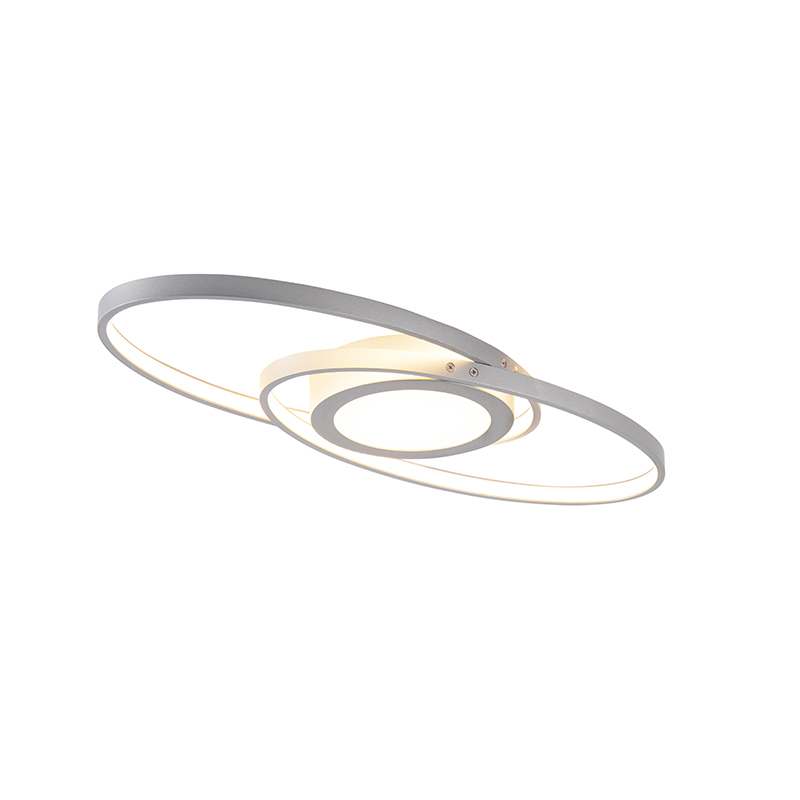 Designové stropní svítidlo z oceli včetně LED třístupňového stmívatelného - Axy