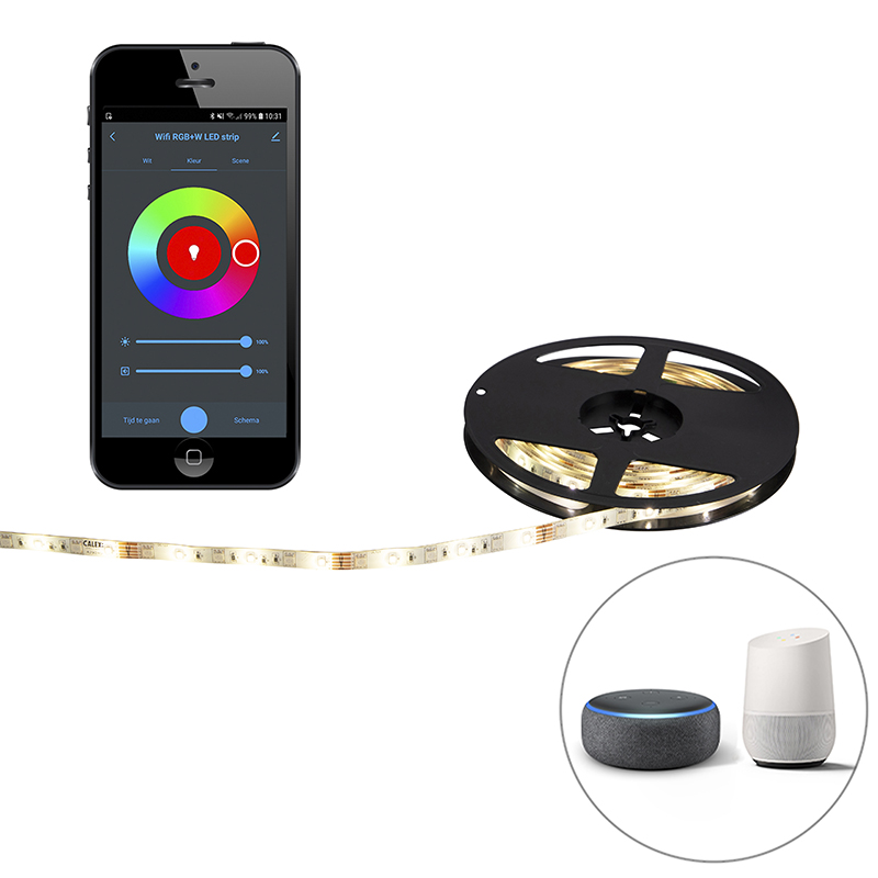 Inteligentní LED pás RGBW 5 metrů 24 W včetně ovladače