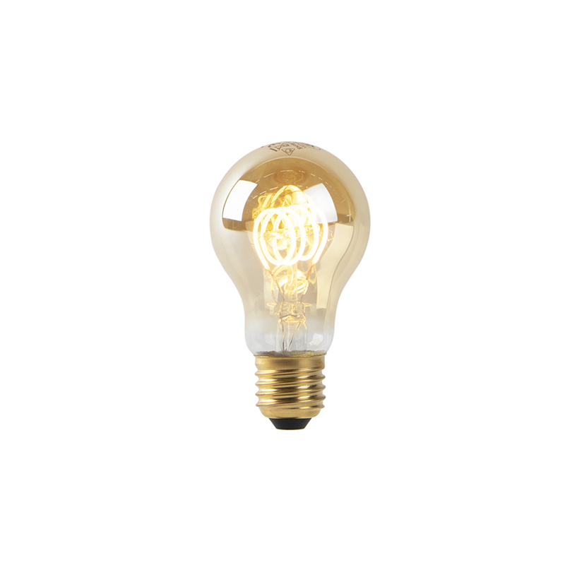 LED žárovka A60 E27 4W 270 lm 2200K zlatá spirála stmívatelná