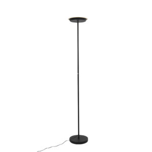Stojací lampa černá 3stupňová stmívatelná včetně LED a dotykového stmívače - Pondi