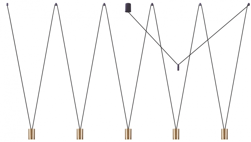 Závěsné svítidlo Nowodvorski MORE EYE V 7608 černo-zlatá