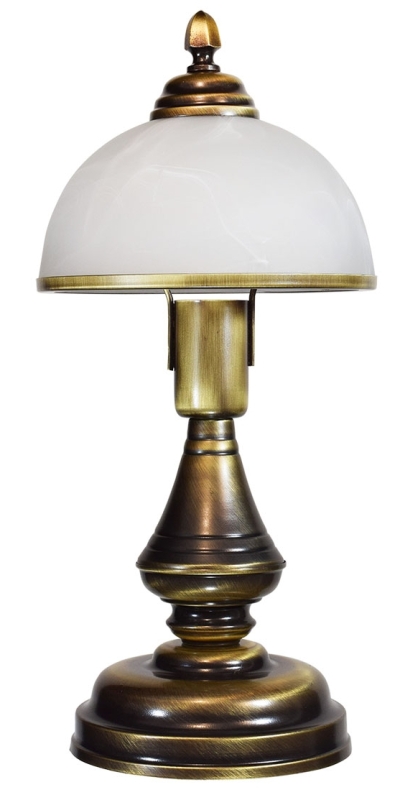 Stolní lampička Lemir O3168 HERMES patina