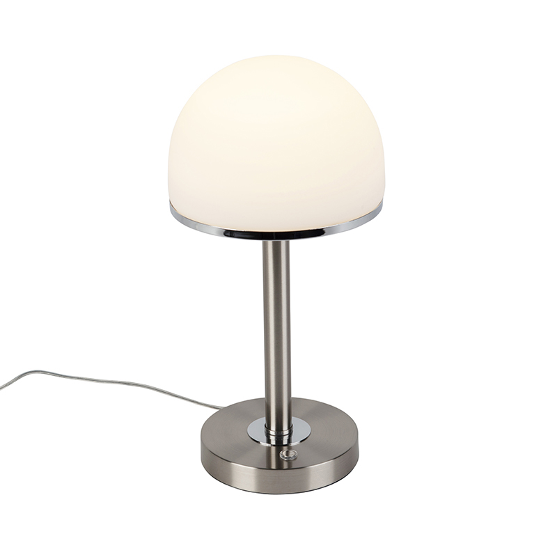 Vintage stolní lampa z oceli včetně LED a dotyku - Bauhaus