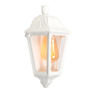 Klasická venkovní nástěnná lampa bílá IP55 - Iessie